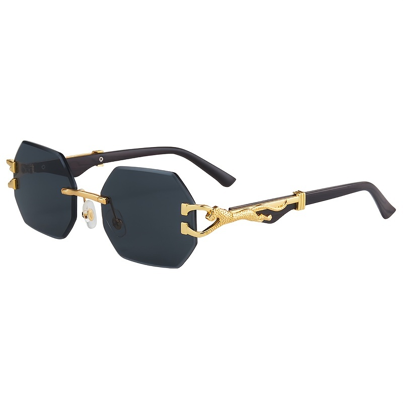 2024 Women Sunglasses High-quality Polygonal Rimless New Style Sunglasses -   Canada