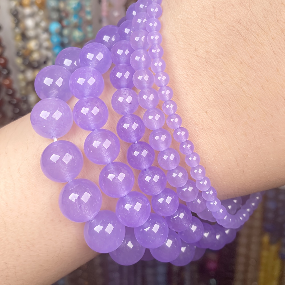 1pc 6/8/10/12mm Beads Fluorescent Glowing Healing Balance Stone Bead  Bracelet For Men