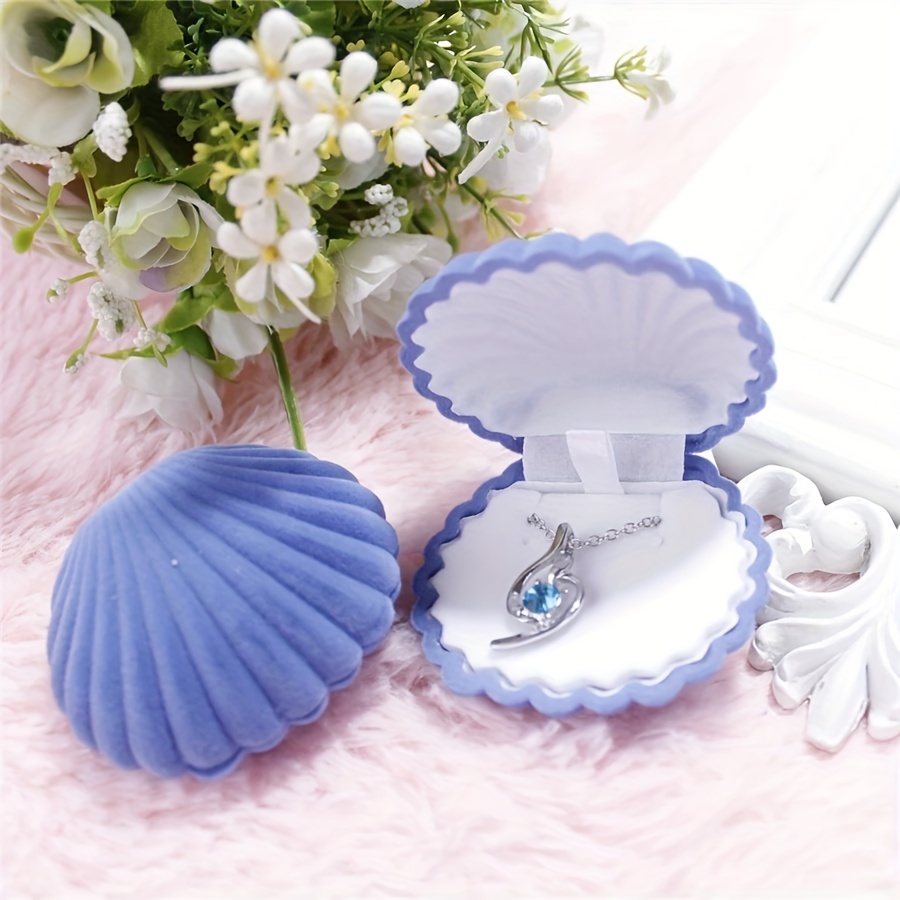 Pink Earring Storage Box, Universal Jewelry Shell Box