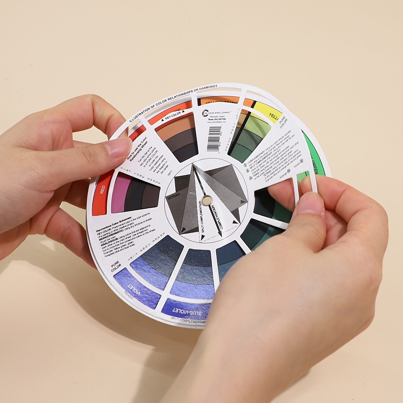 Pocket Color Wheel Paint Mixing Learning Guide Art Class Teaching Tool for  Makeup Blending Board Chart Color Mixed Guide Mix Colors