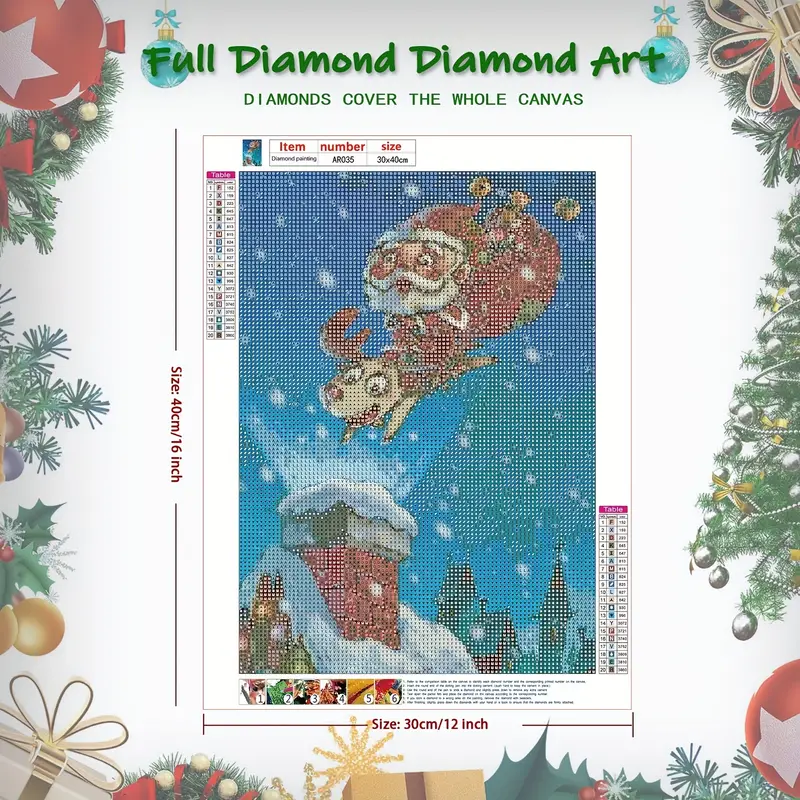 Diamond Painting Kits By Numbers For Adults Christmas Santa - Temu