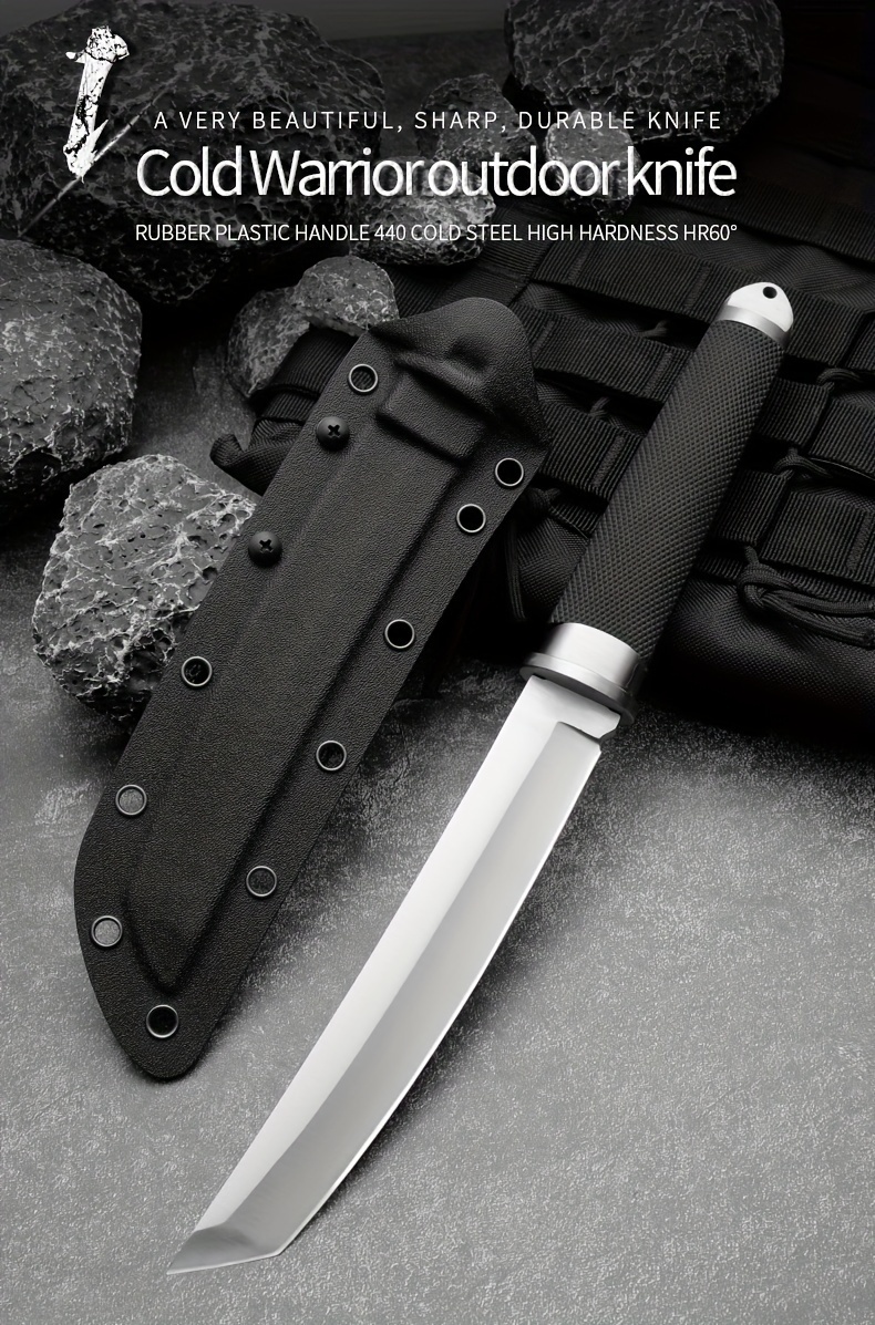 High Hardness 440 Steel Knife Portable Fixed Blade Rescue Knife Mini