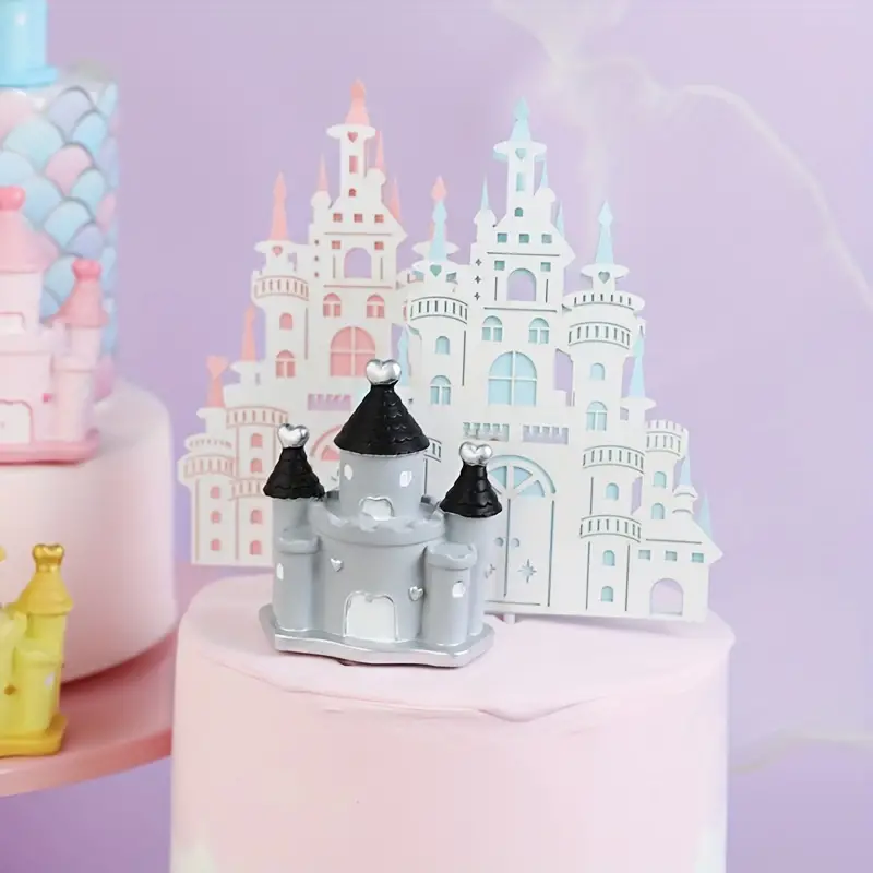 1pc Princess Prince Castle Decorazione Buon Compleanno Cena - Temu Italy