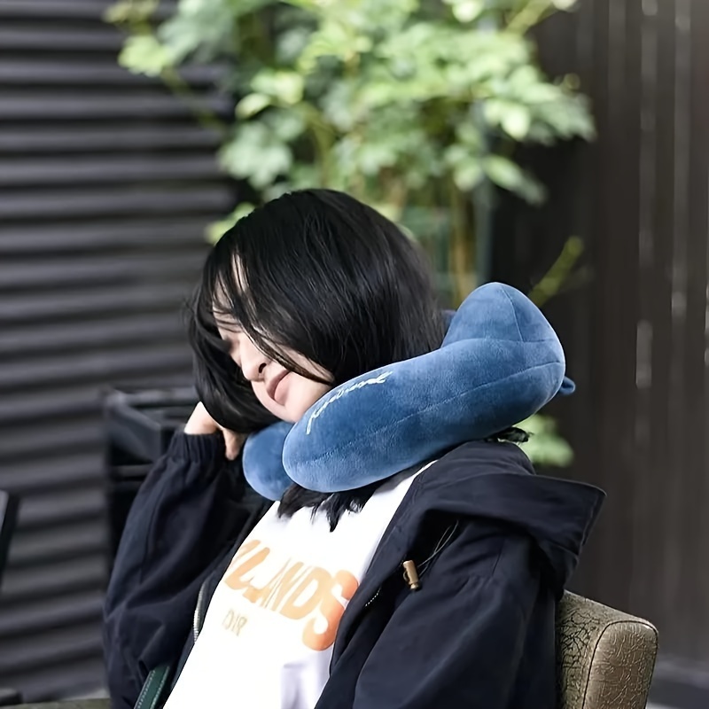 1pc u shaped neck   portable travel pillow neck cervical airplane train car pillow cervical travel bedding pillow details 14