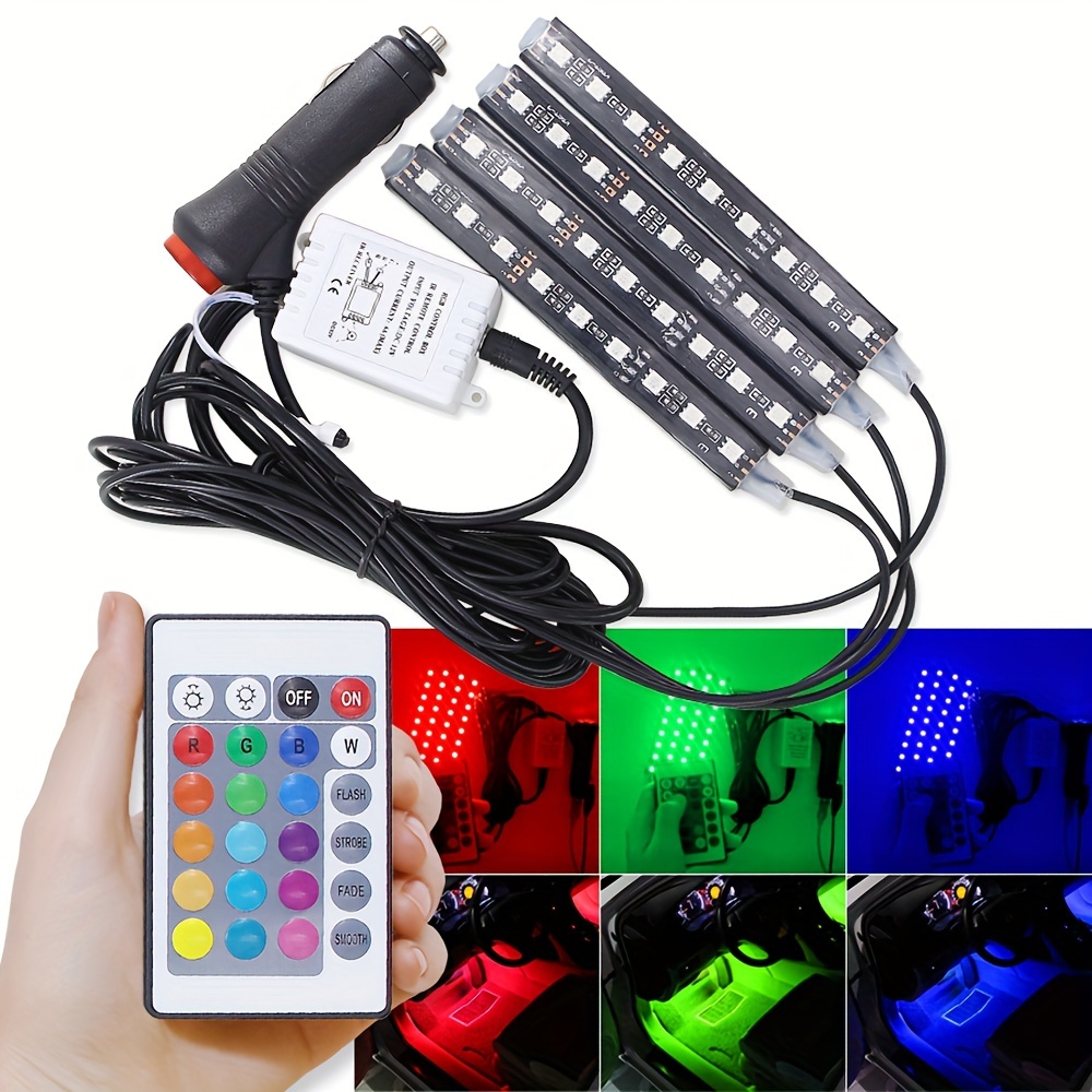 4pcs 48 Led Luci Interne Auto Controllo Intelligente 'app - Temu Italy