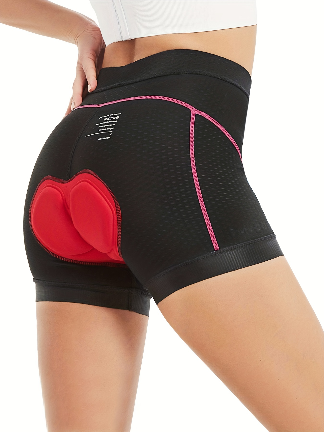 Breathable Stretchy Cycling Sports Shorts Padded High - Temu