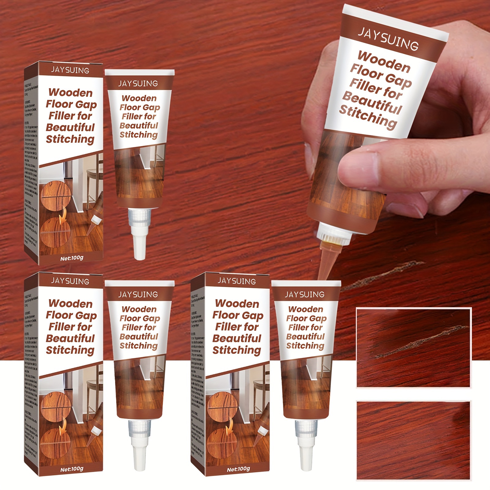 Wood Floor Repair Kit - 40 Sets - Furniture Repair Kit Wood Markers, Hardwood  Repair Kit Wood Filler for Scratches Stains Holes - Touch Up Any Wood,  Laminate, Cabinet, Door, Table