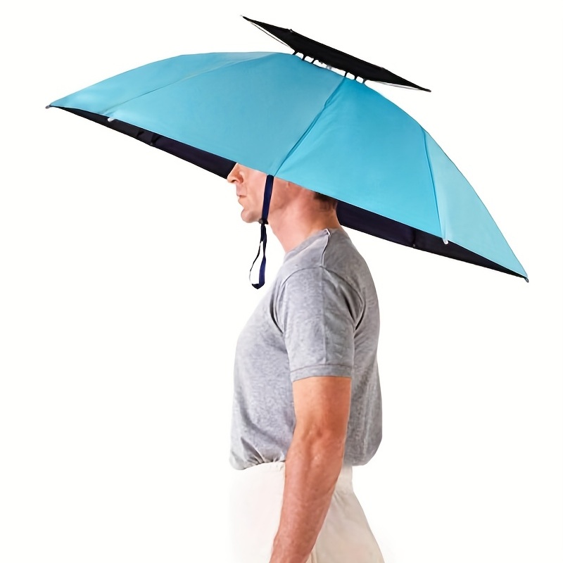 Dual use Large Folding Hat Umbrella Fishing Camping Hunting - Temu