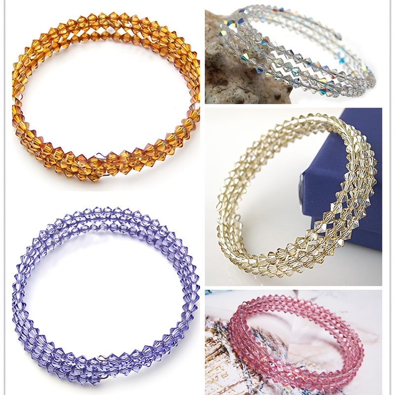Wealrit 5 pcs 100 Loops Steel Memory Wire,Beading Wire,Bracelet Wire for  Jewelry Making Necklaces Bracelet DIY Crafts,Diameter 2.4 Inch,22  Gauge(Light