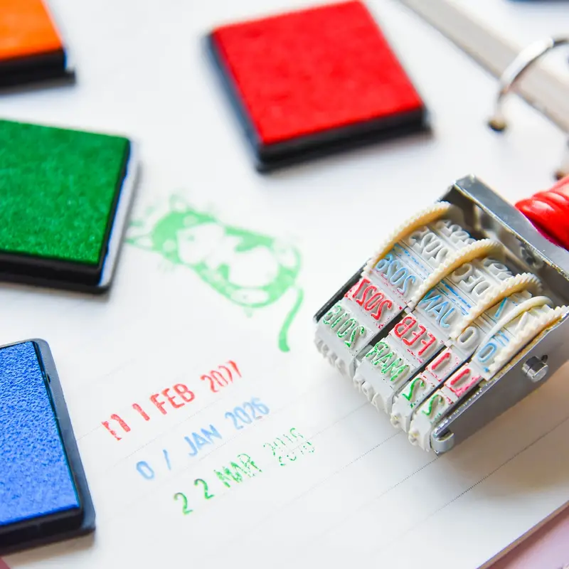 Ink Pad Inkpad Fingerprint For Rubber Stamps DIY Printing Craft