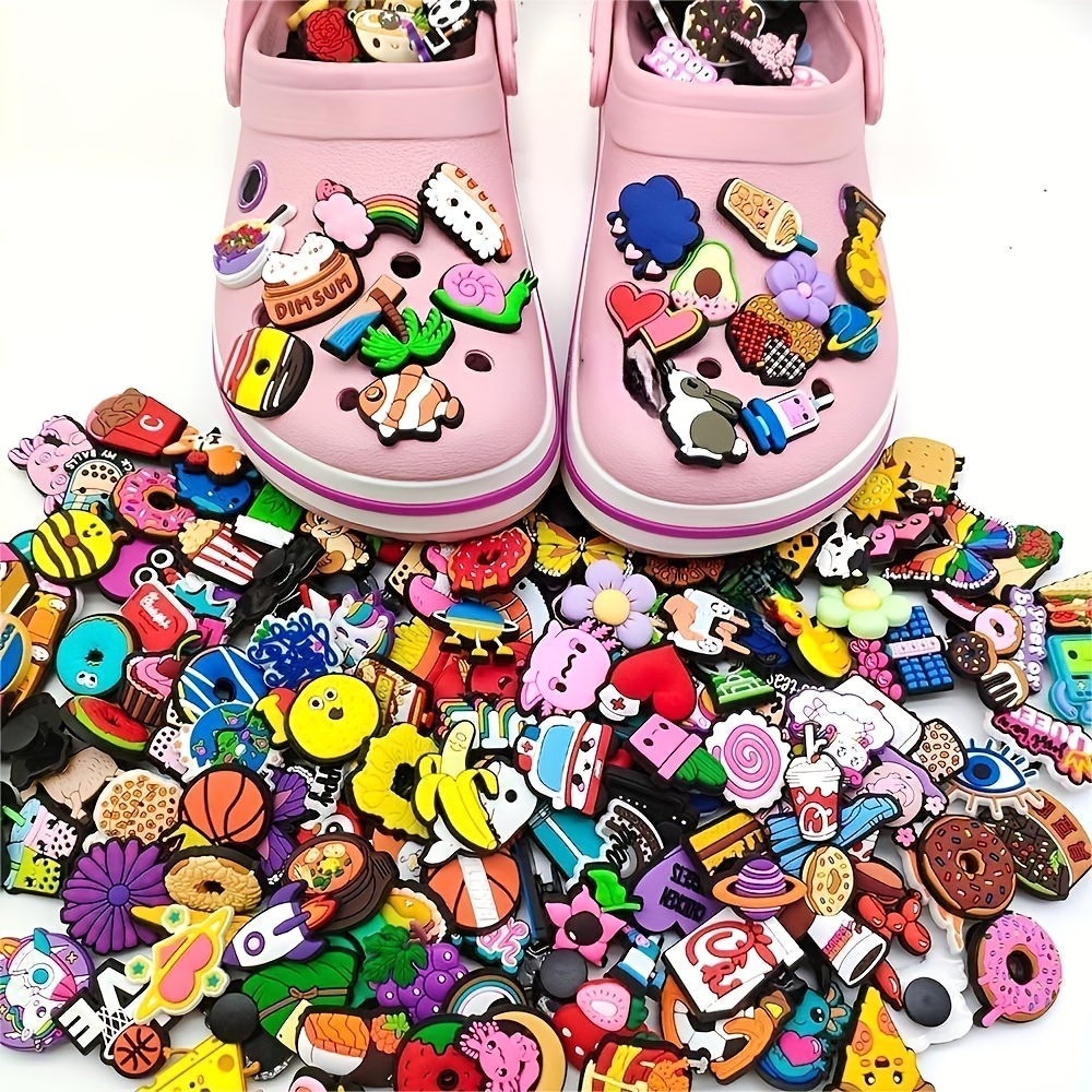 10/20pcs Random Cartoon Shoes Charms For Crocs Clogs Sandals Decoration,  Shoes DIY Accessories