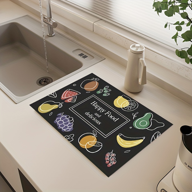 Dish Drying Mat For Kitchen Counter Microfiber Dish Drying - Temu