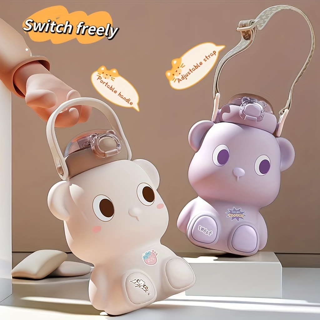 Cute Animal Straw Cup Portable Leakproof Large Capacity - Temu