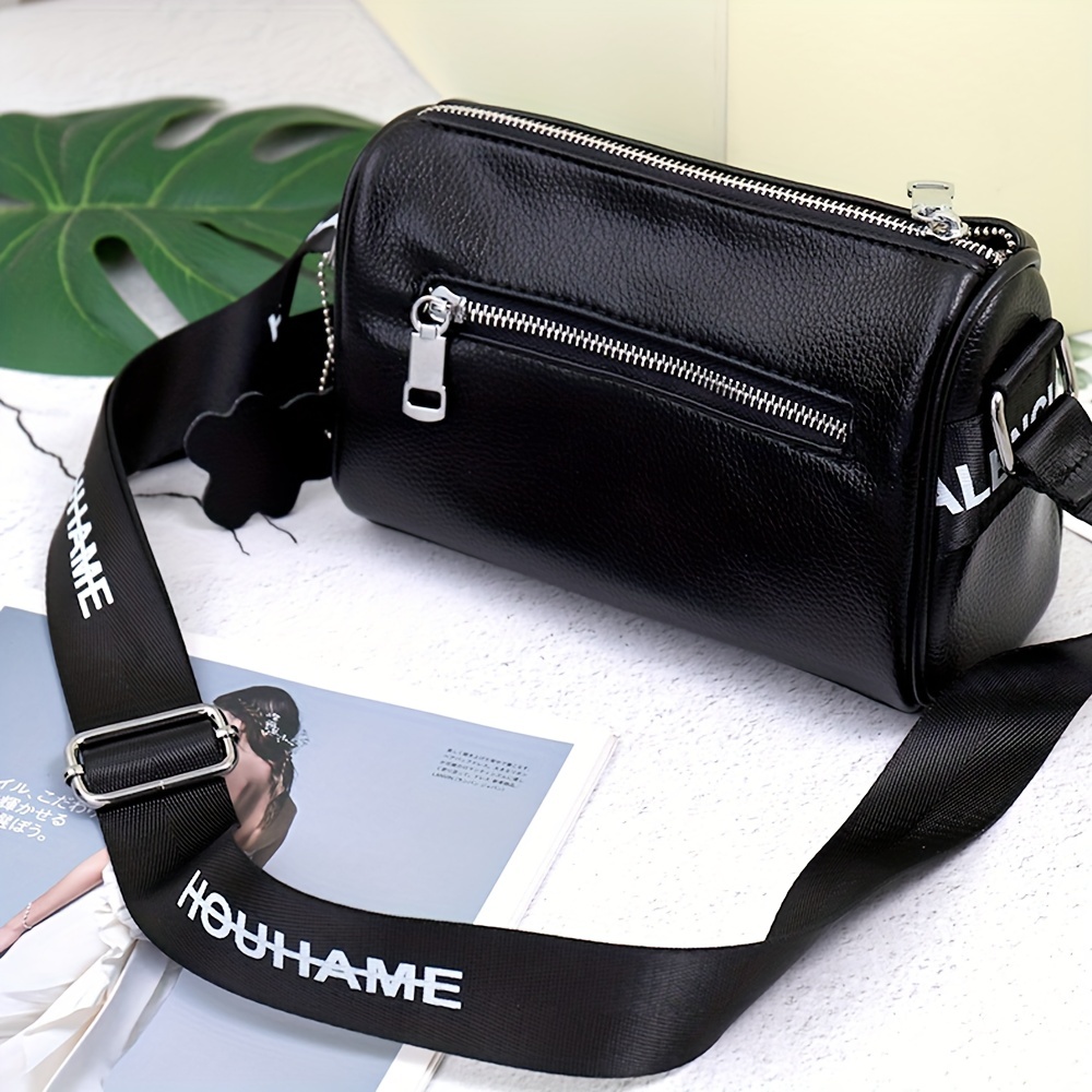 Fashion PU Leather Heart Crossbody Bag Women Summer Wide Strap Flap  Shoulder Bag Lady Girls Casual Shopping Messenger Handbag