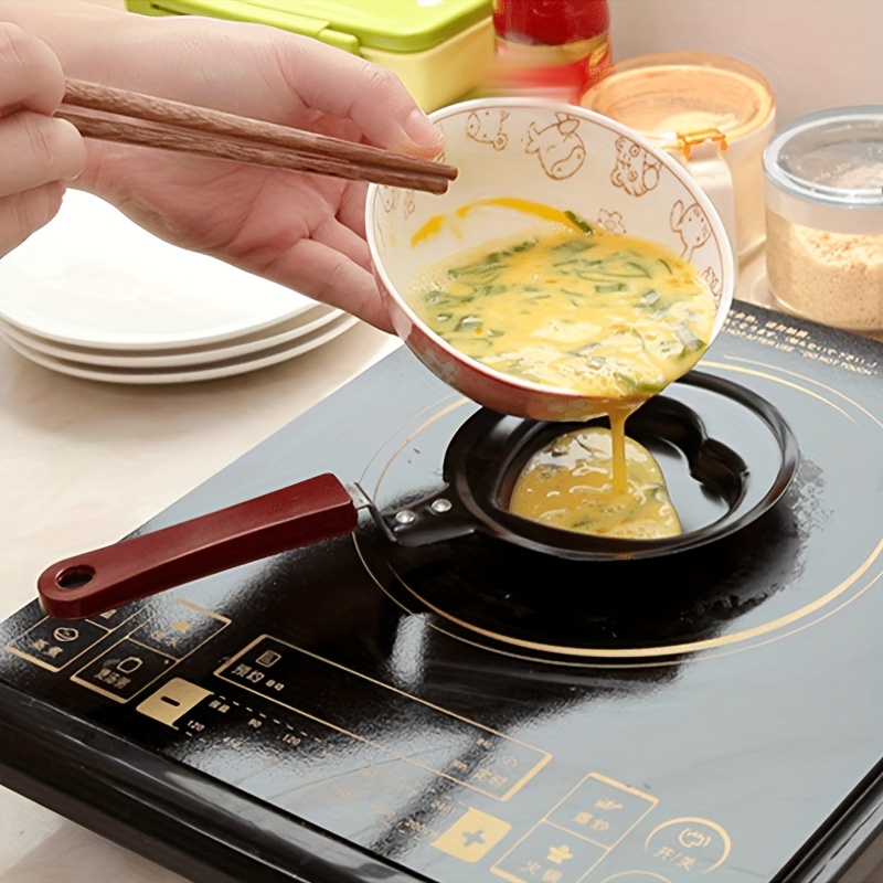 Mini Frying Pan Nonstick Stainless Steel Cookware Frying Pan Egg Omelette Pan  Pancake Maker Mini Egg