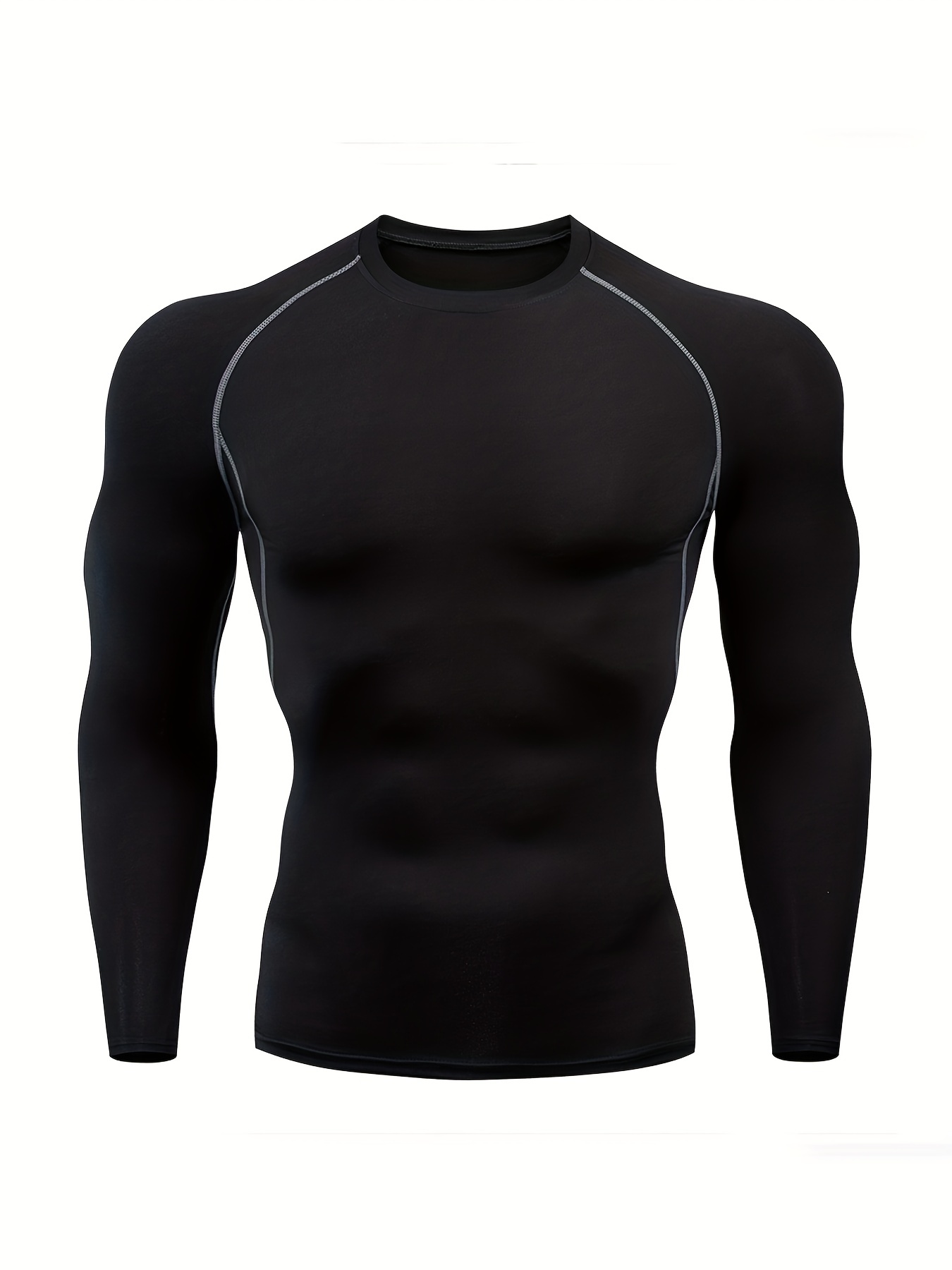Men's Compression Shirts: Get Fit Fast Long Sleeve Athletic - Temu United  Kingdom