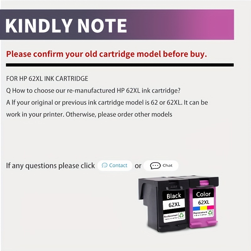 HP 62XL Tri-color High Capacity Ink Cartridge (C2P07A) - Genuine OEM