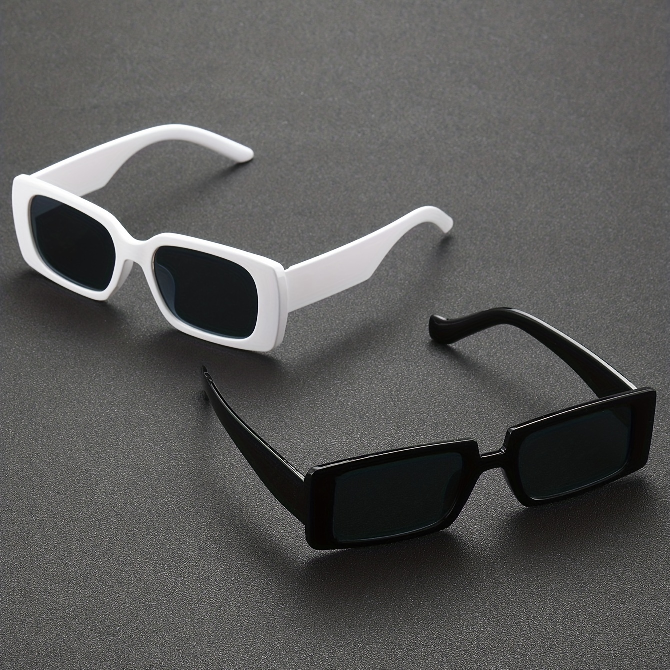 New Fashion Men's Asymmetric Sunglasses Square Irregular Funny Sunglasses  Ladies Trend Street Shoot Personality Accessories