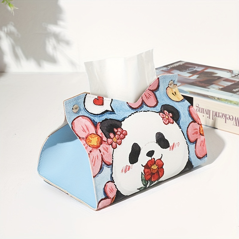 Panda Cute Tissue Box Decorative Napkin Holder Paper Case - Temu