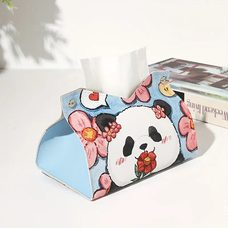 Panda Cute Tissue Box Decorative Napkin Holder Paper Case - Temu