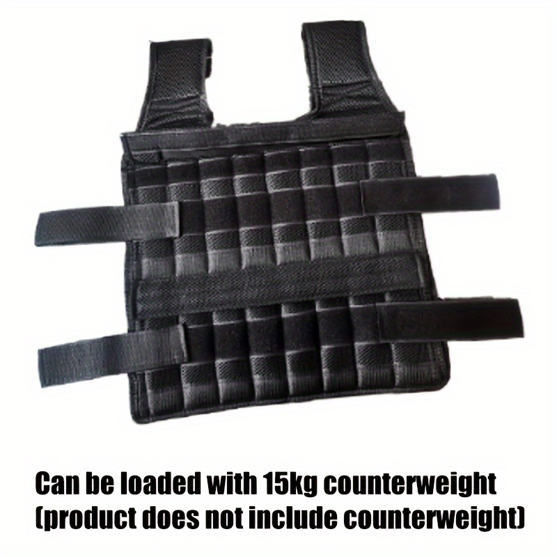 Weighted Vest Workout Equipment Adjustable Body Weight Vest Holds up to  33LB/15kg for Women & Men 