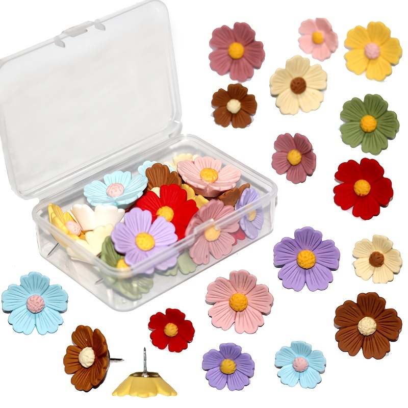 Push Pins Decorative Thumb Tacks Faux Pearl Flower Shaped - Temu