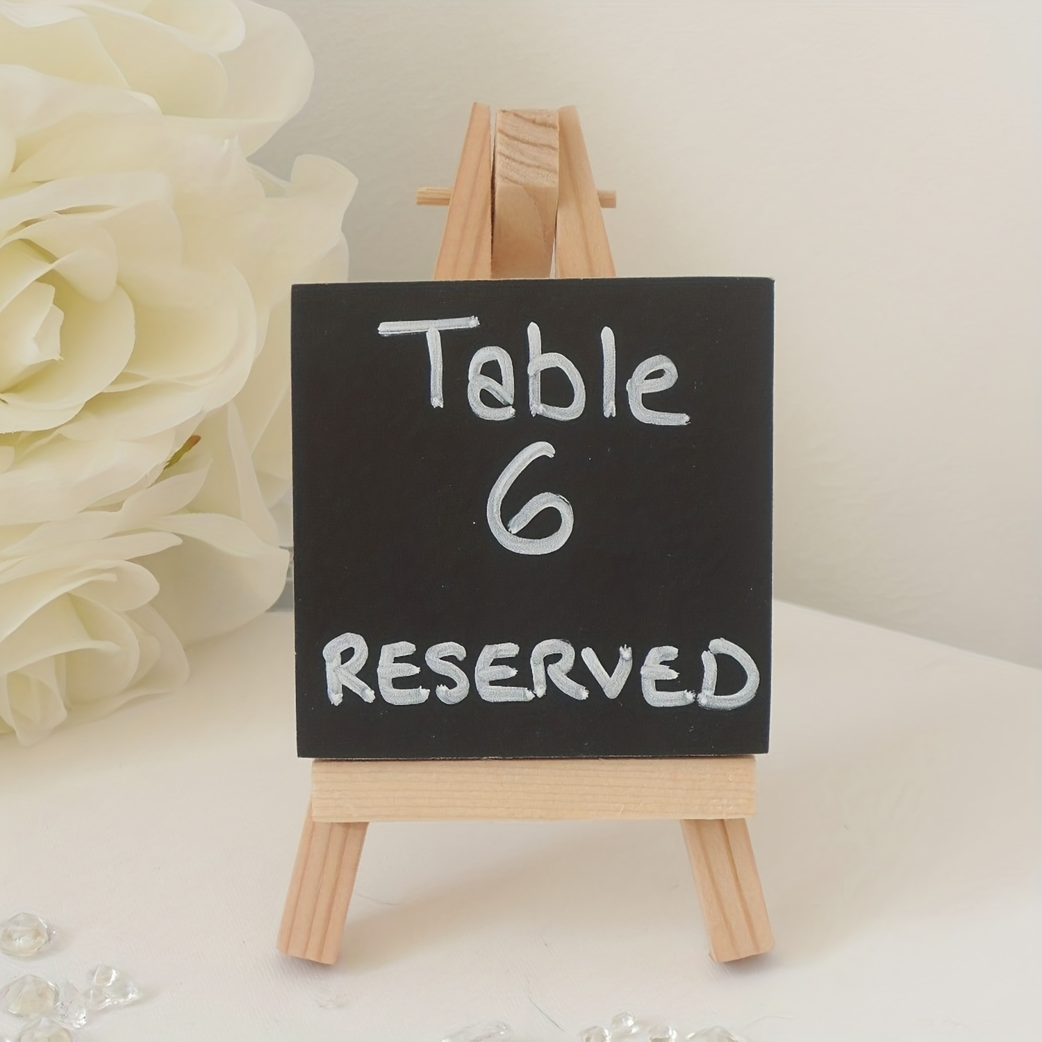 5pcs Wooden Mini Easels Party Table number Card Stand Photo