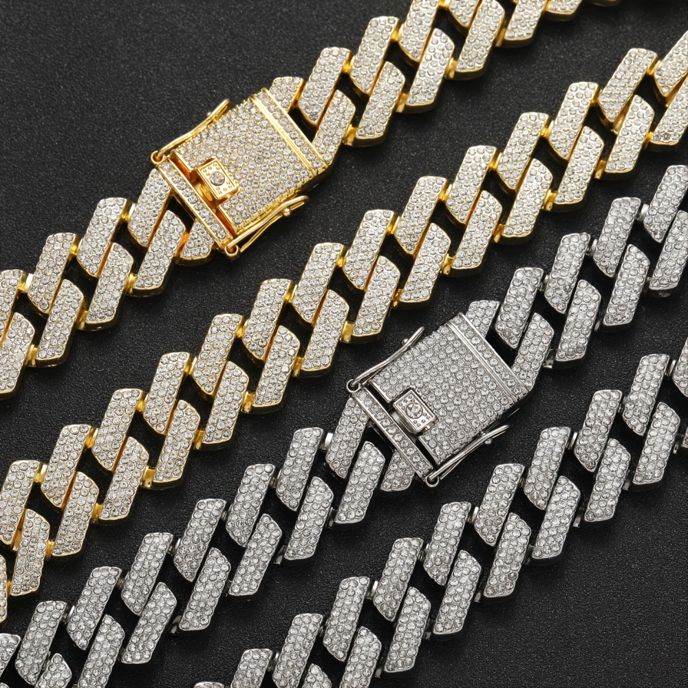Men's KRKC&CO 20mm Three Rows Diamond Bracelet