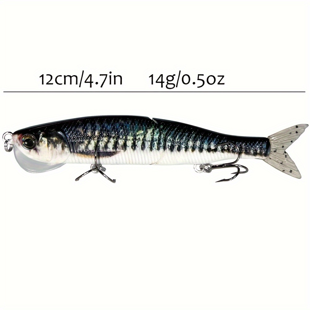 2 segment Swimbait Fishing Lure Soft Tail Bionic Fishing - Temu