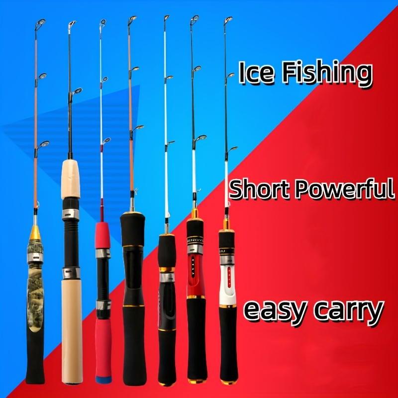 Ice Fishing Rod Miniature Winter Section Pole Fishing Gear
