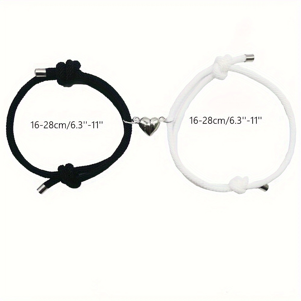 Fashion New Alloy Heart-shape Magnet Couple Bracelets