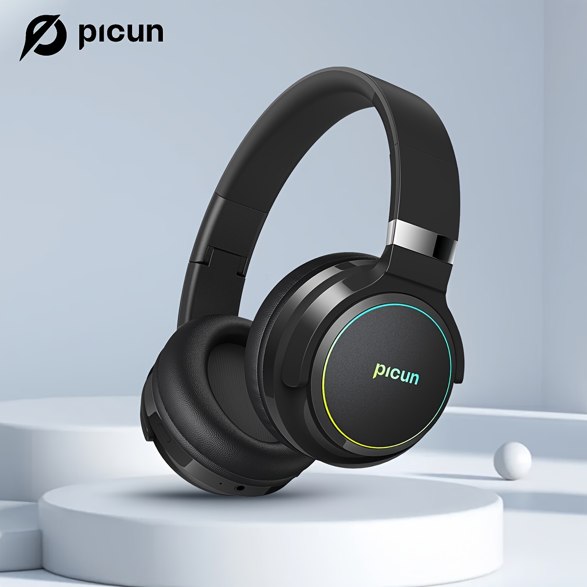 Picun PG-01 Auriculares inalámbricos para juegos para PC, PS5, PS4,  MacBook, auriculares Bluetooth de 2.4Ghz para juegos con micrófono para
