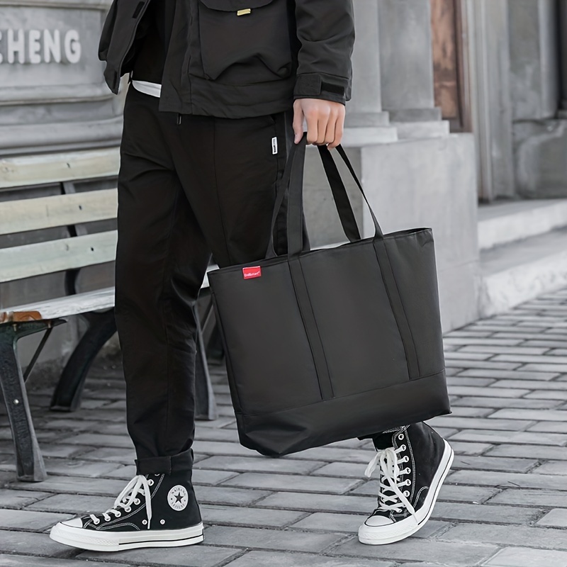 Men's New Handbag Tote Bag, Fashion Simple Shopping Bag, Large