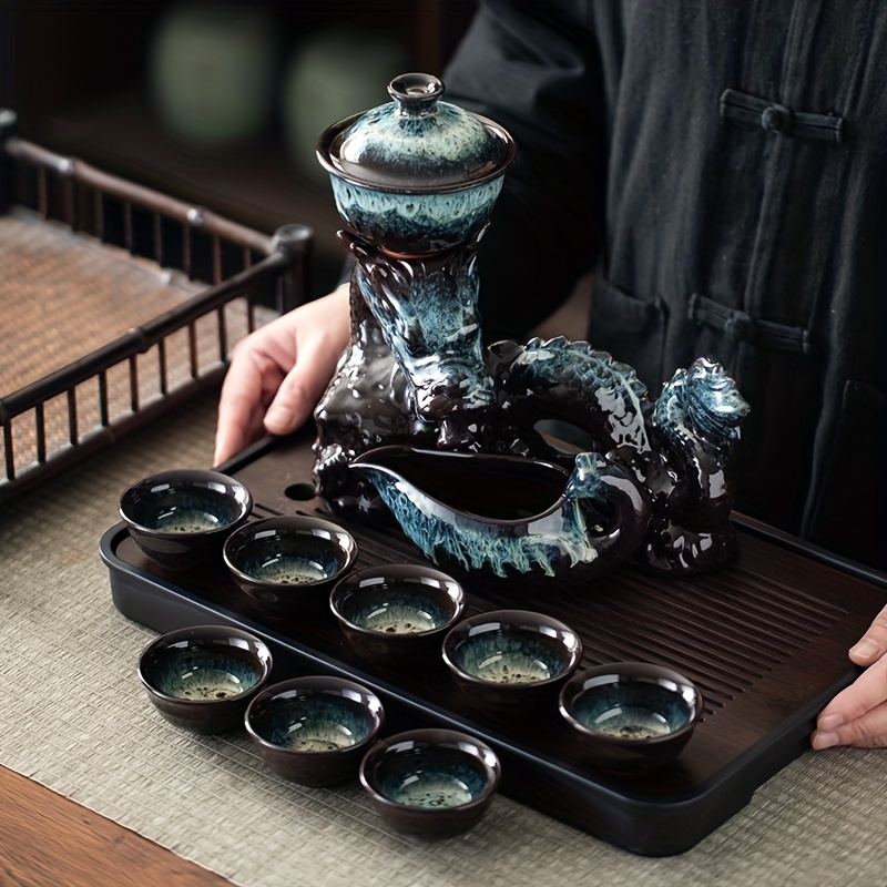 Automatic Kungfu Tea Set Household Simple pot cup Ceramic