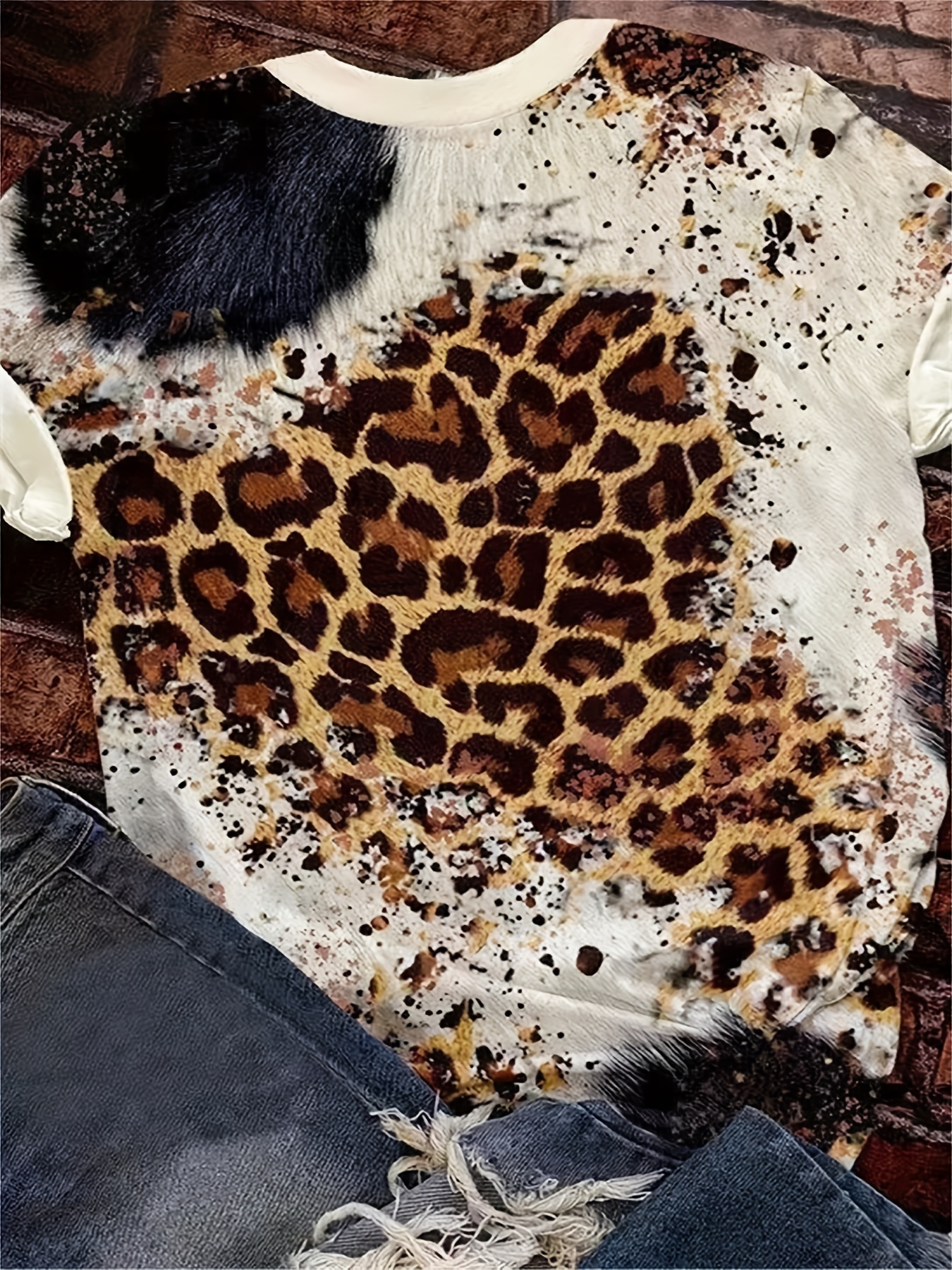 leopard print western shirt