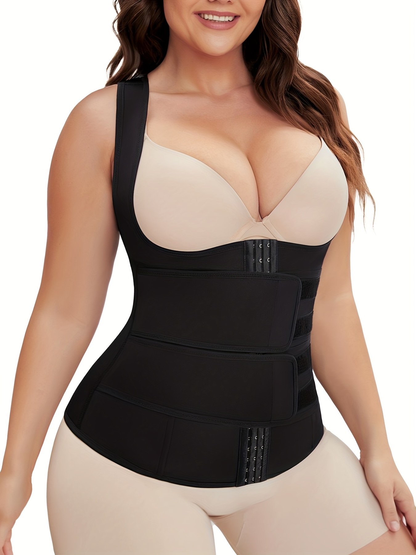 Tummy Control Shapewear, Waist Trainer Body Shaper Open Bust Vest Bodysuit,  Women's Underwear & Shapewear
