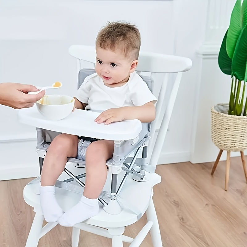 Trona para bebé de 0 a 3 años, silla de comedor desmontable, portátil,  plegable, para césped