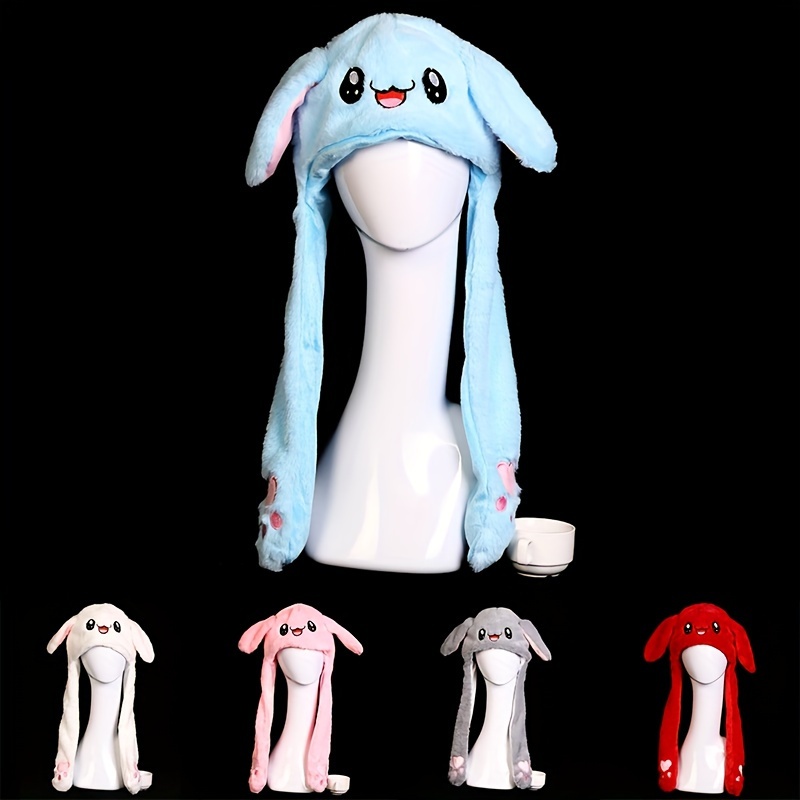 BONNET KAWAI – Bonnets de lapin – Anime Plush avec oreilles de lapin –  serre-tête kawaii avec chapeau d'oreille –