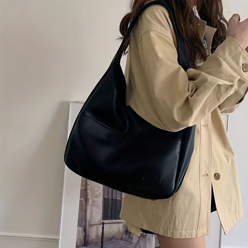 Longchamp Black Hobo Style Bag 