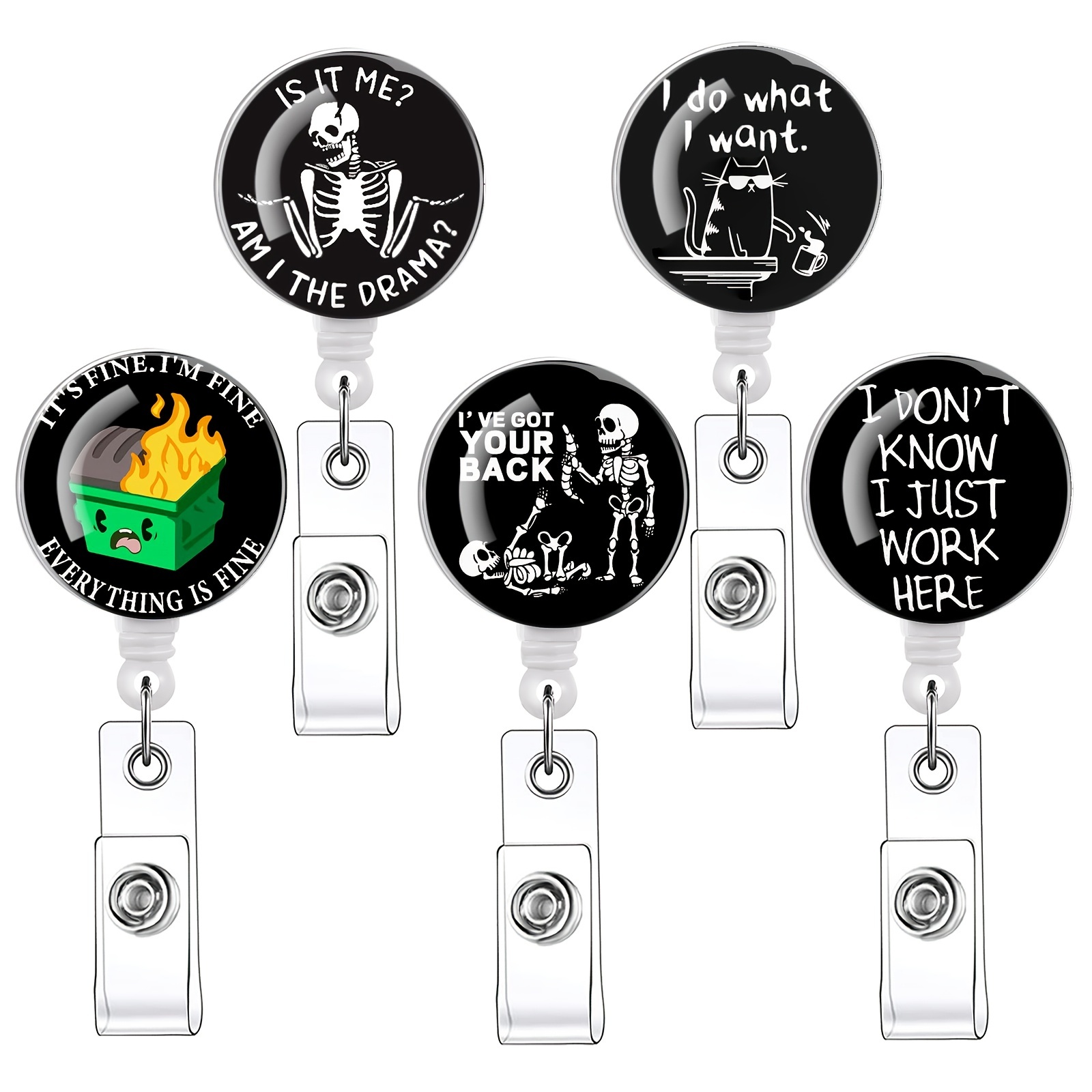 Personalized Badge Reels With Retractable Clip Perfect For - Temu