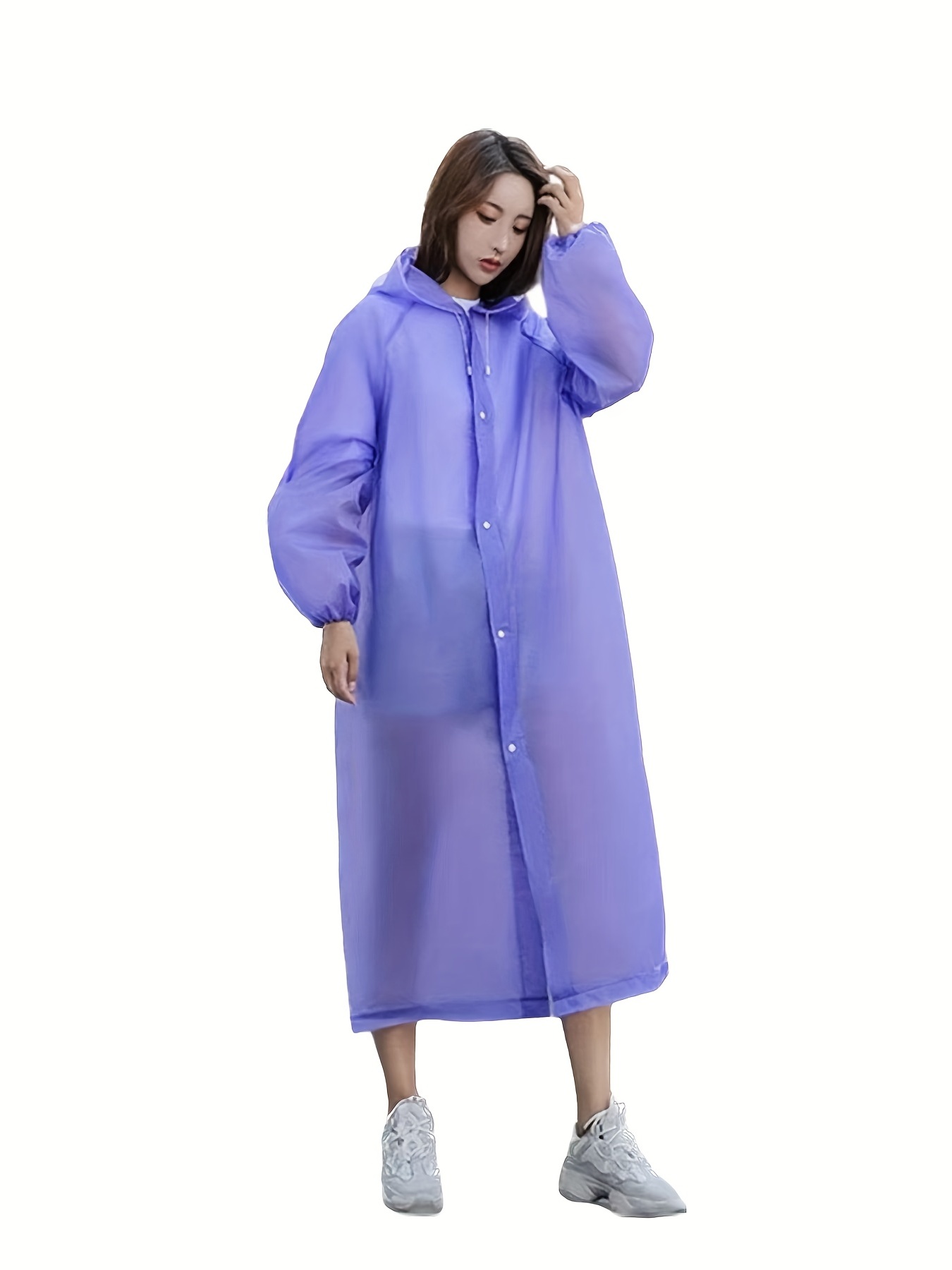 Chubasquero grueso para mujer con capucha Chaqueta impermeable reflectante  Poncho ligero para trabajo para proteger de para trabajo - ROJO, XXL BLESIY  abrigos de lluvia
