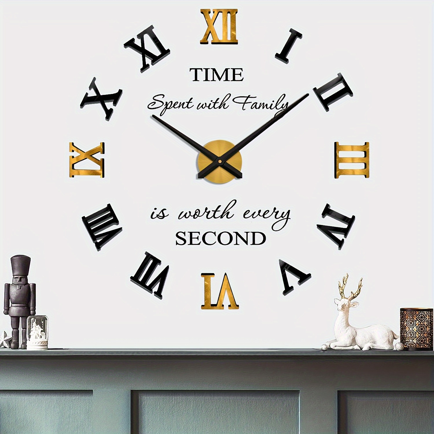 1pc Reloj Pared Taza Café, Reloj Pared Decoración Sala , Reloj Grande  Hogar/oficina/cocina/aula/escuela Movimiento Clásico - Hogar Cocina - Temu