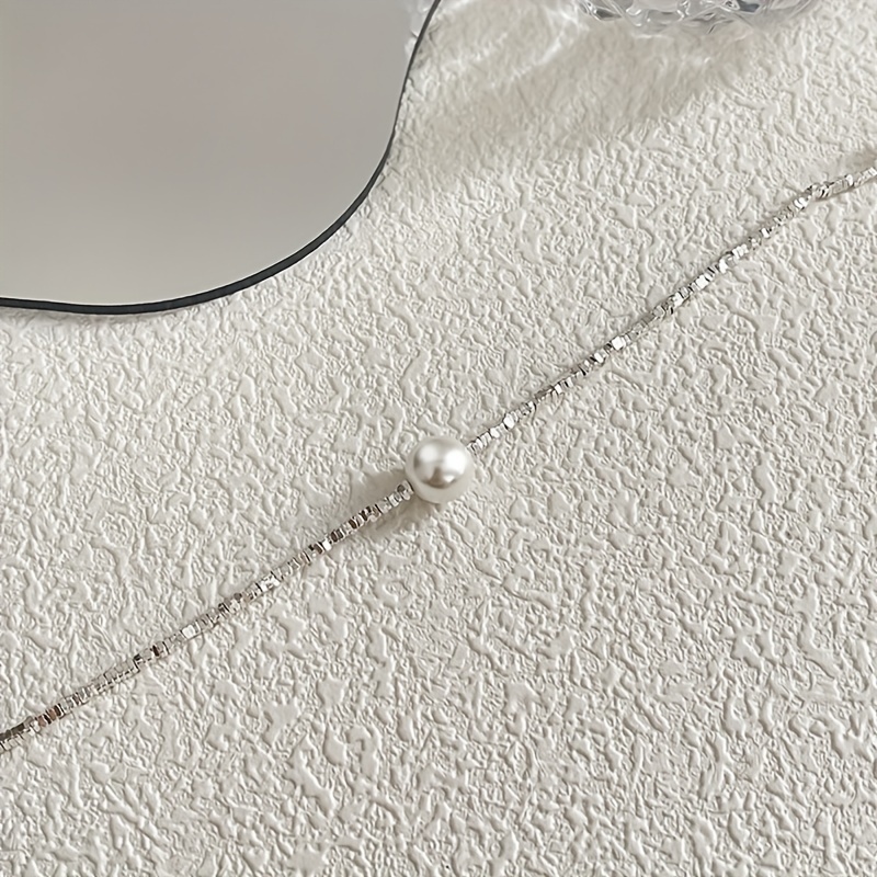Electroplated Broken Silvery Pearl Bracelet, Irregular Cut Design