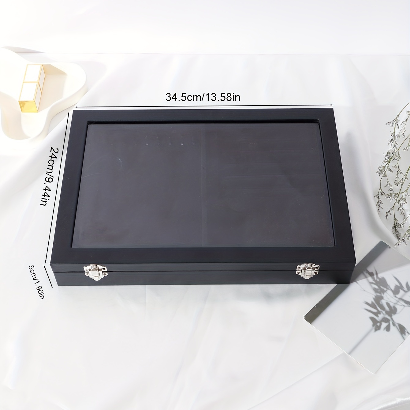 Leather Jewelry Display Box for Earrings Necklaces Bangles