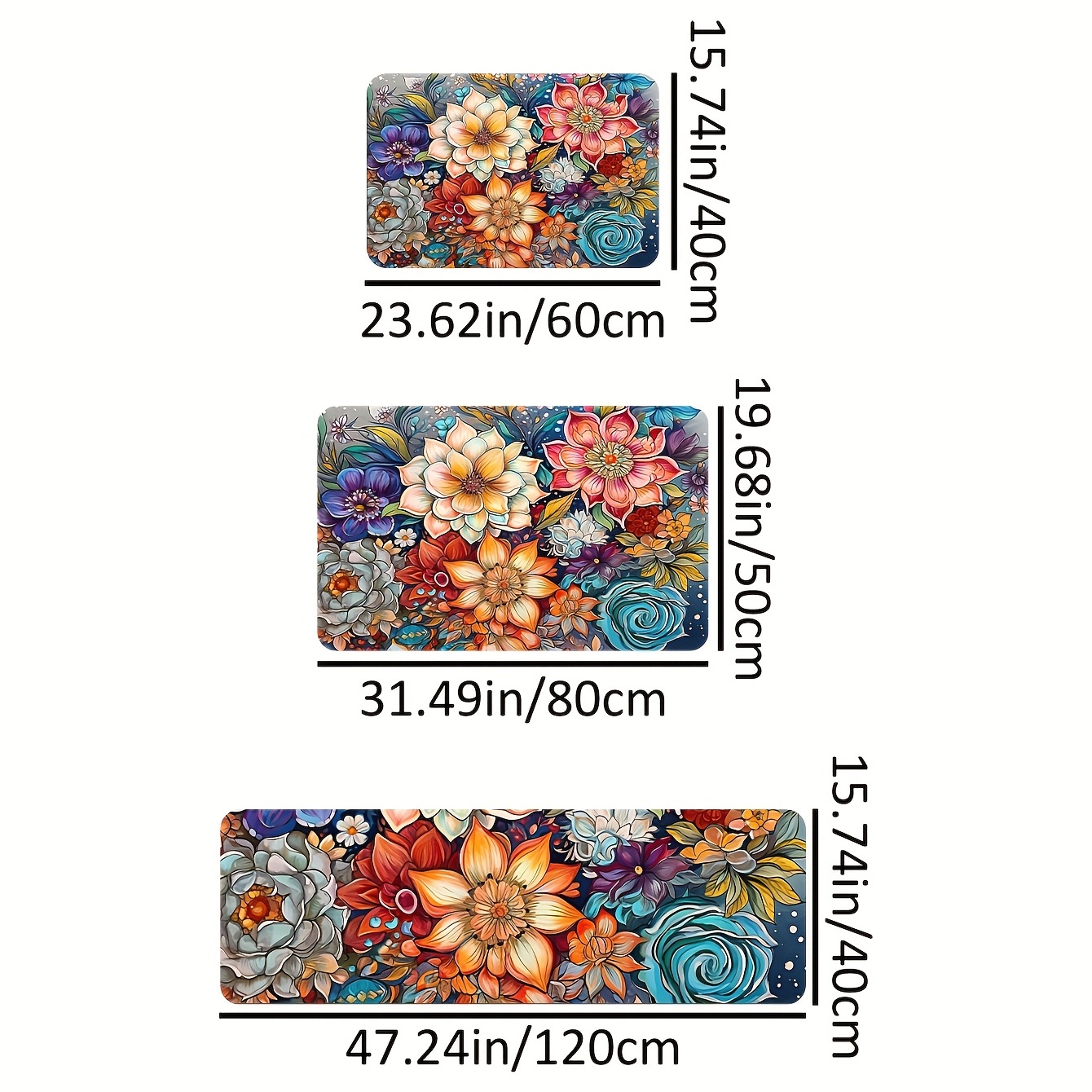 1pc Kitchen Countertop Drainage Mat With Retro Floral Print & Letter  Design, Made Of Silicone & Diatom Mud, Anti-scratch & Heat-resistant, Water  Absorbent, 30*40cm