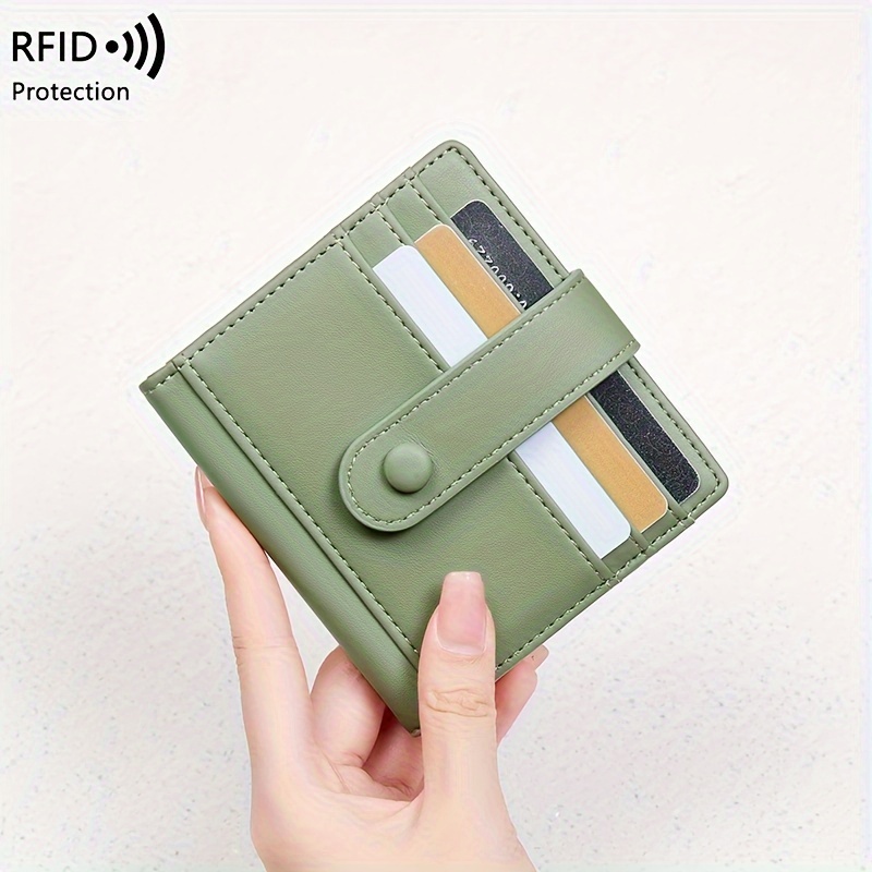 Kreditkartenetui aus Kunstleder Mini Portmonee RFID für 12 Karten
