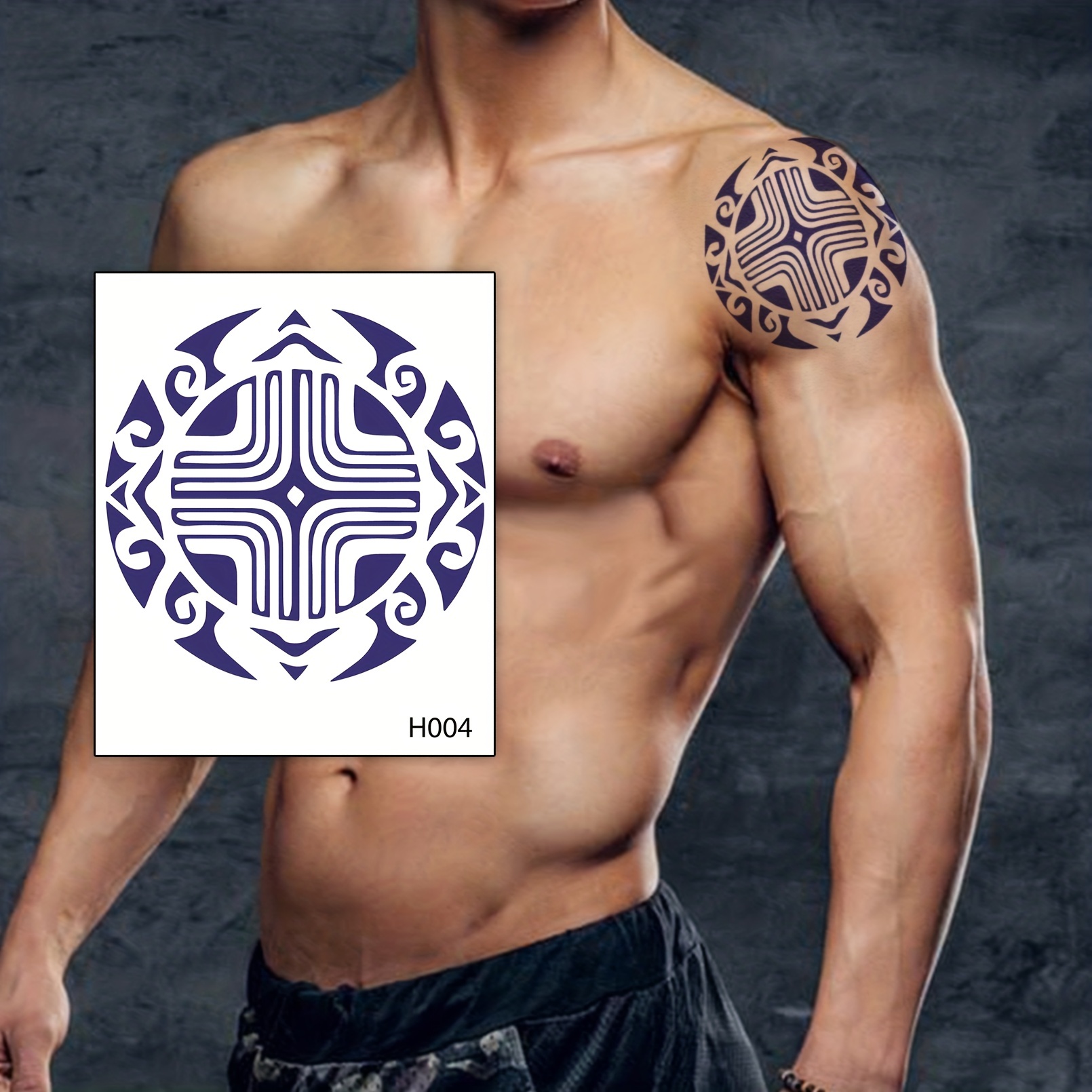 aztec tribal chest tattoos