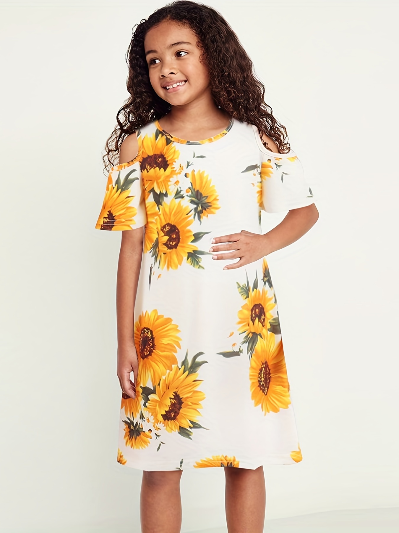 Mommy and clearance me sunflower dresses