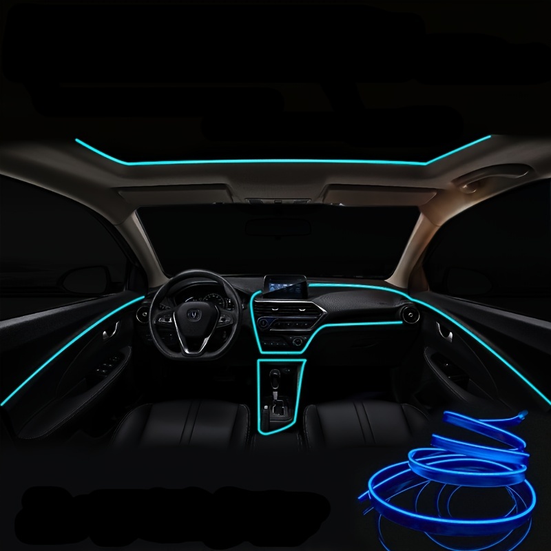 Tira Flexible de luces LED para coche, tira de luces de circulación diurna  de 30CM, 45CM y 60CM, color blanco y ámbar, 1 par - AliExpress