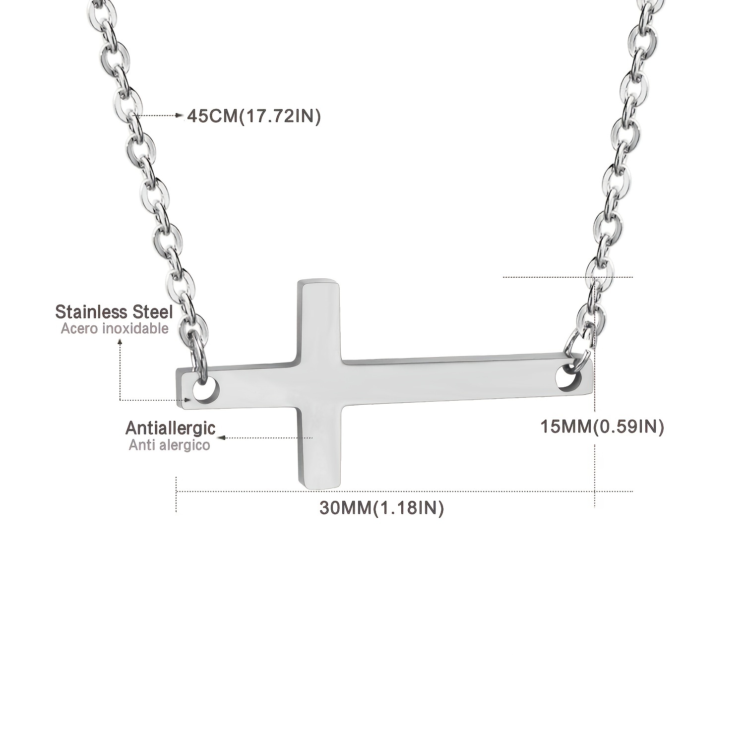 lemon drop cross necklace